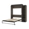 Bestar Orion Queen Murphy Bed with Narrow Shelving Unit (85W), Bark Gray & Graphite 116880-000047 - alternate 7